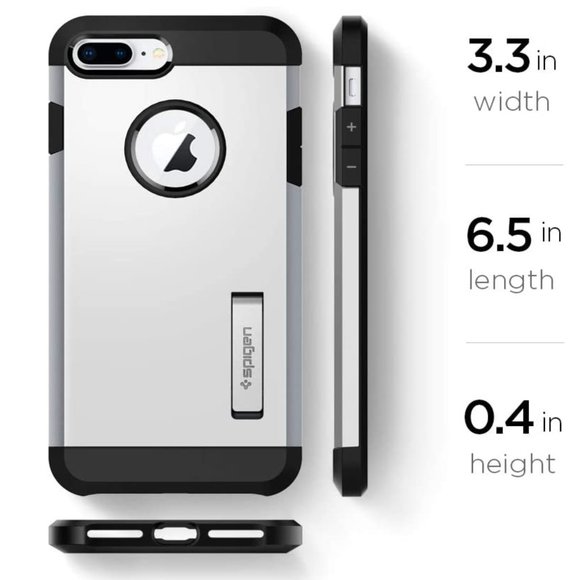 SPIGEN TOUGH ARMOR iPHONE 8 AND 7S PLUS CASE IN SATIN SILVER - Picture 12 of 14